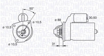 MAGNETI MARELLI 063227602010 -  Стартер
